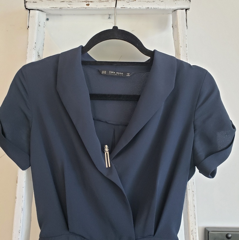 Zara Basics Navy jumpsuit